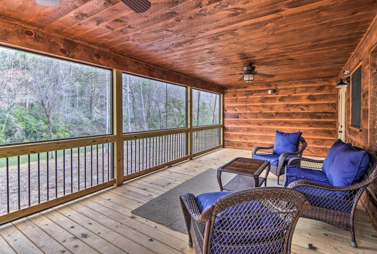 Modern Murphy Cabin With Nottely River Views! Bagian luar foto