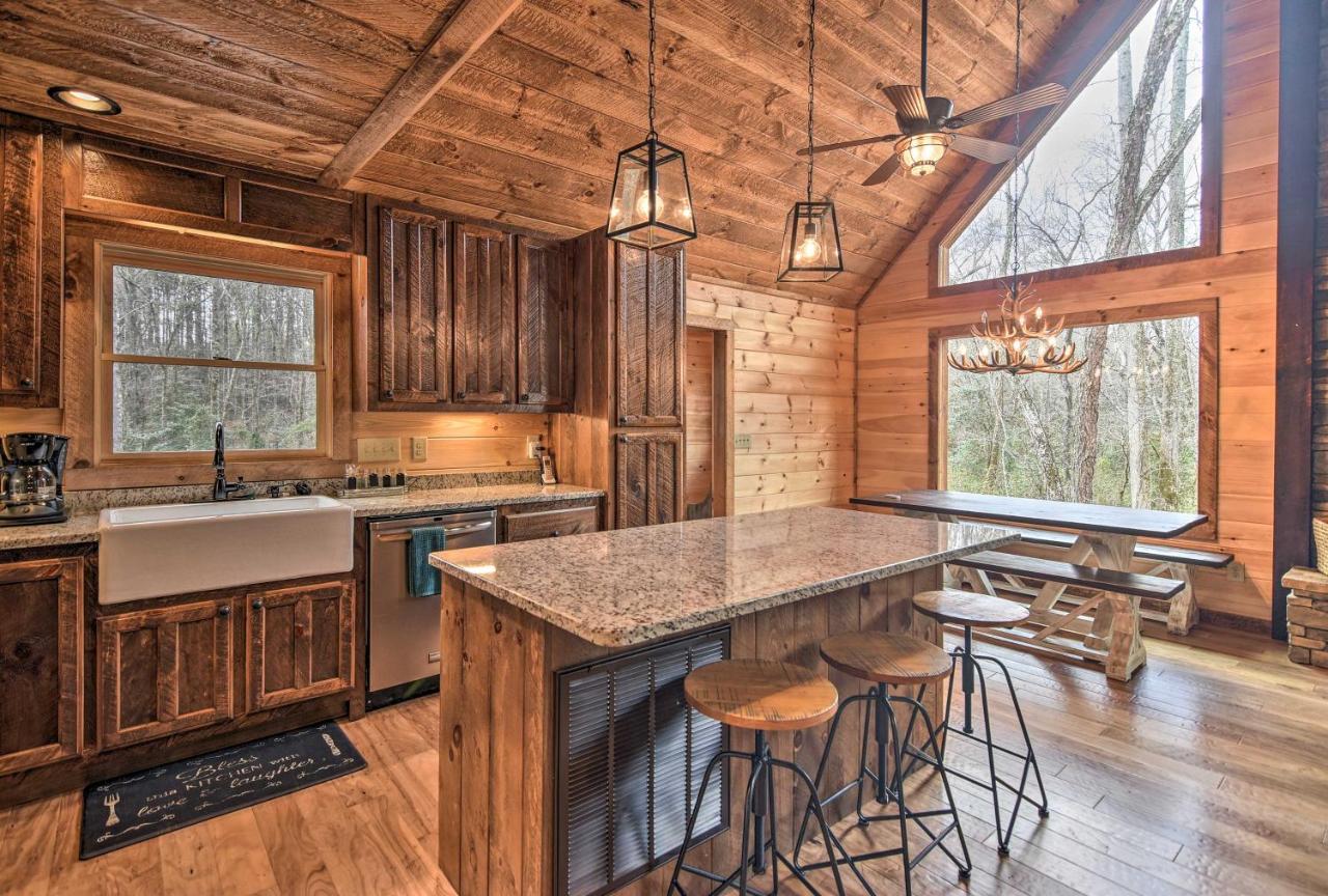 Modern Murphy Cabin With Nottely River Views! Bagian luar foto