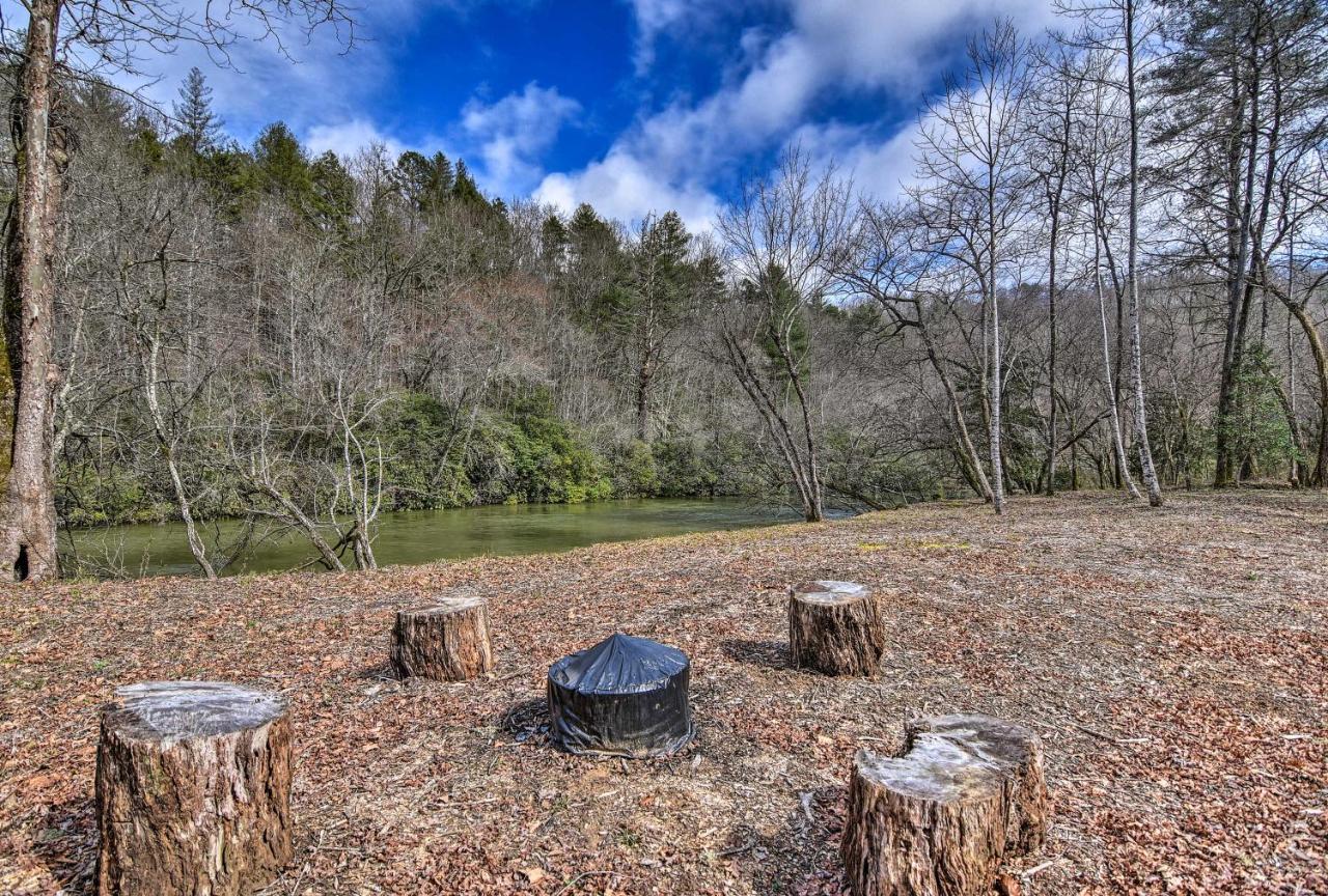 Modern Murphy Cabin With Nottely River Views! Bagian luar foto