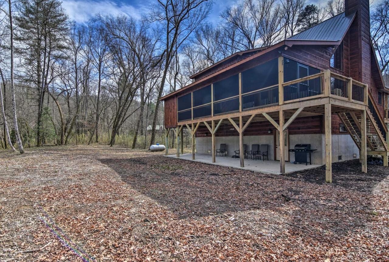 Modern Murphy Cabin With Nottely River Views! Bagian luar foto
